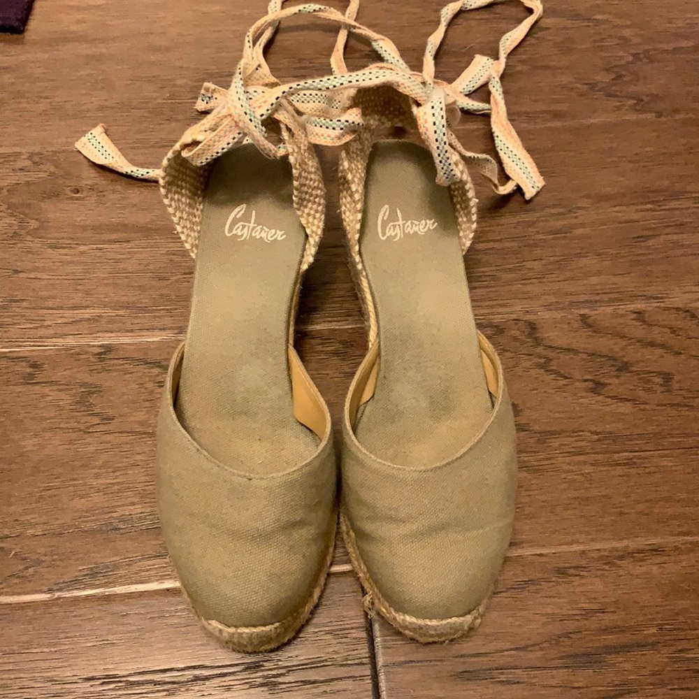 Castaner wedge in khaki